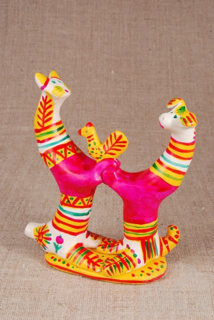 Кошка с собакой дерутся за курицу, Левитина Ирина Константиновна